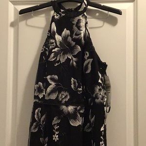 Black with white flowers-party/wedding dress Marina sz8